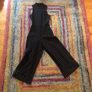 ASOS/Missguided Black & White Striped Jumpsuit